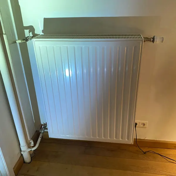 Nieuwe radiator geplaatst